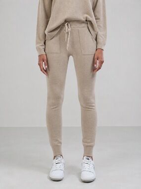 NWOT JAKI London Oatmeal Luxury Knit Jogger Lounge Pants XS